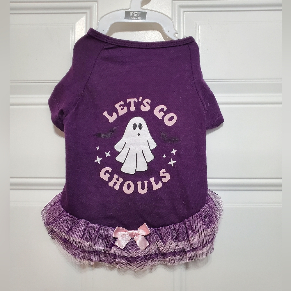 Let's Go Ghouls Shirt & Retractable Leash Dog bundle - Picture 8 of 9